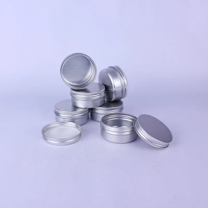 Custom Latas para velas Metal Box Packaging Case Screw Top Soy Candles Small Tin Can Jar Aluminum Jar Round Metal Tin Container