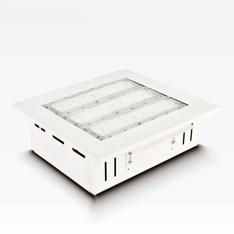 Petrol Station Aluminium Ip65 Waterproof Outdoor 50w 100w 150w 200w Led Recessed Canopy Gas Station Explosion Light