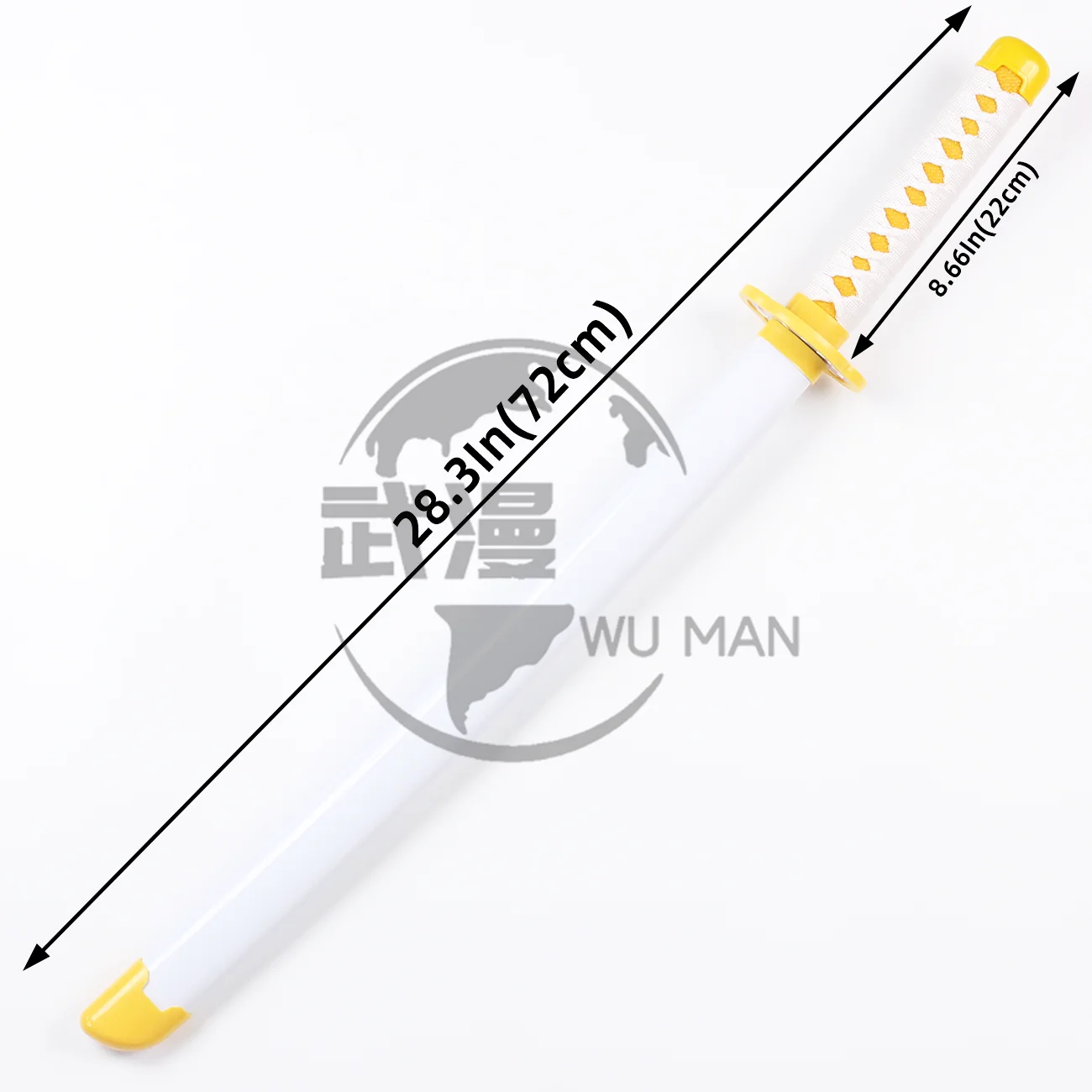 72CM Cheap Japanese Style Cartoon Anime Demon Slayer Ninja Swords Agatsuma Zenitsu Cosplay Toys Swords