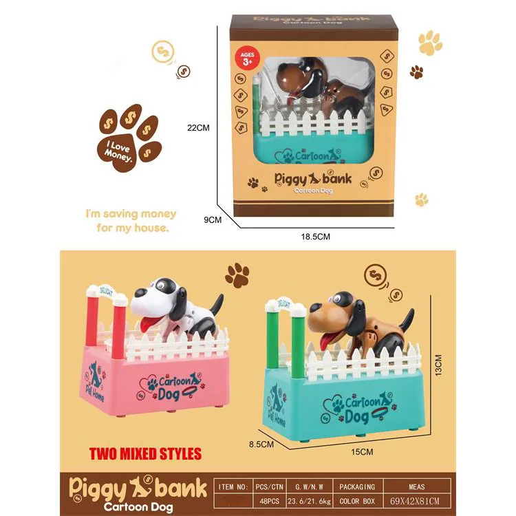 Dogs Eat Coins Automatic Puppy Stealing Money Bank Electric Saving Money Boxes Kids Gifts toy