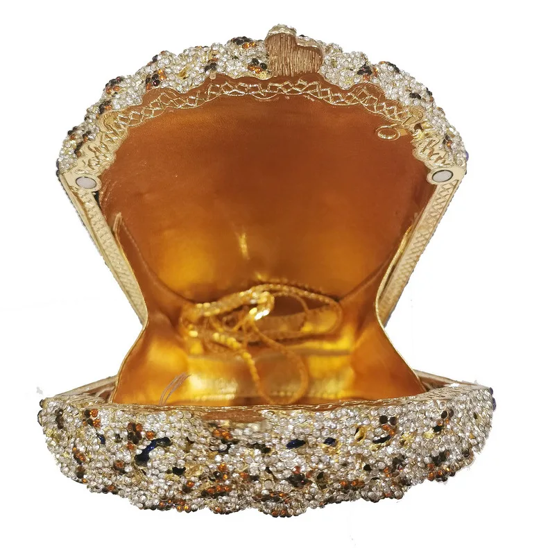 
Factory customized Popcorn shape diamond rhinestone evening bag women clutch purse handbags for party 