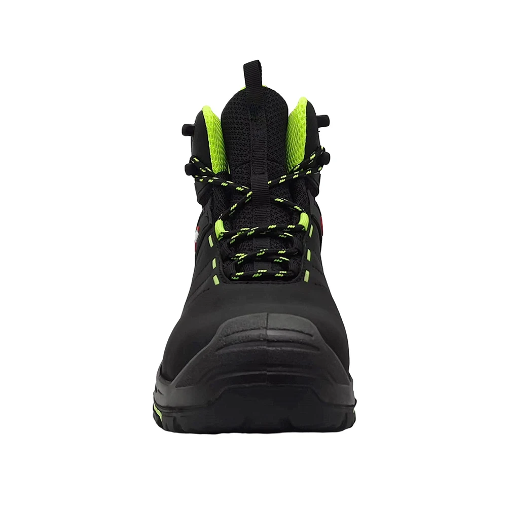 OEM Genuine Leather Safety Shoes Steel Toe Work Boots Mens Botas de seguridad Industrial