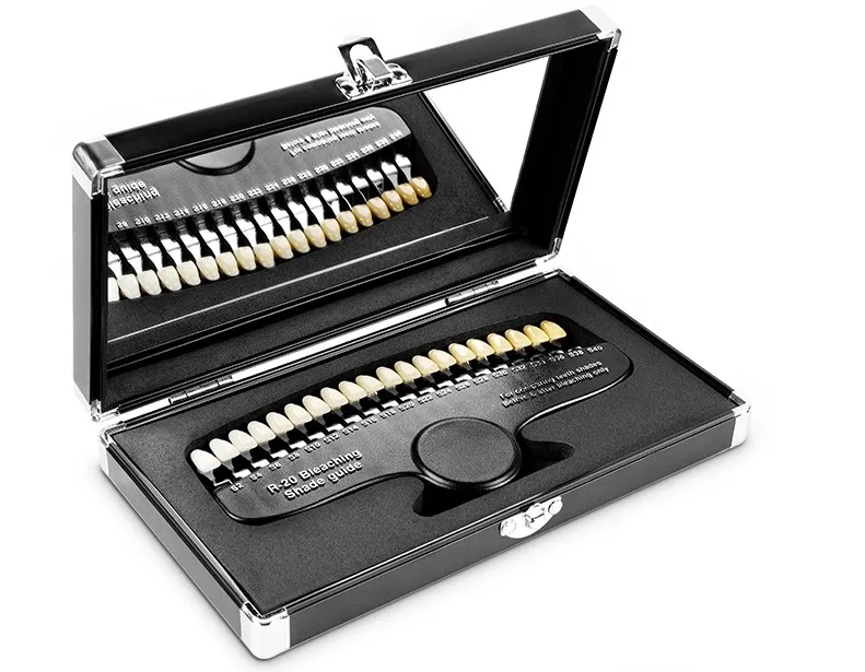 20 teeth shade guide Teeth whitening supply consumables/professional dental bleaching shade guide in dental