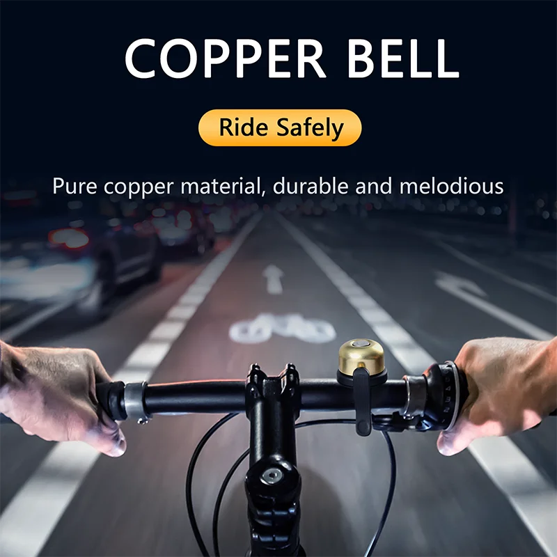 Classic Bike Bell Bicycle Atore AirTag Reflective Round Bell Ring Cover Bicicleta Waterproof AirTag Holder Bike Mount Ring Bell