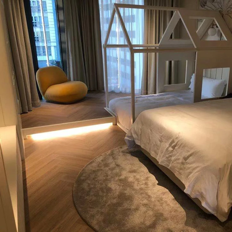 Herringbone Rigid Click Lock System SPC Vinyl Plank Floor