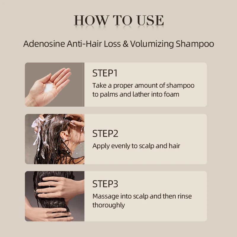 Top quality hair growth shampoo private label Nourish hair natural  faster hair growth shampoo