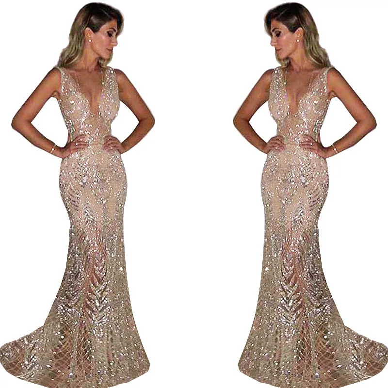 dq436 new product shiny sequins white elegant gown pearls embroid sparkings handmade wedding dresses for dinner party