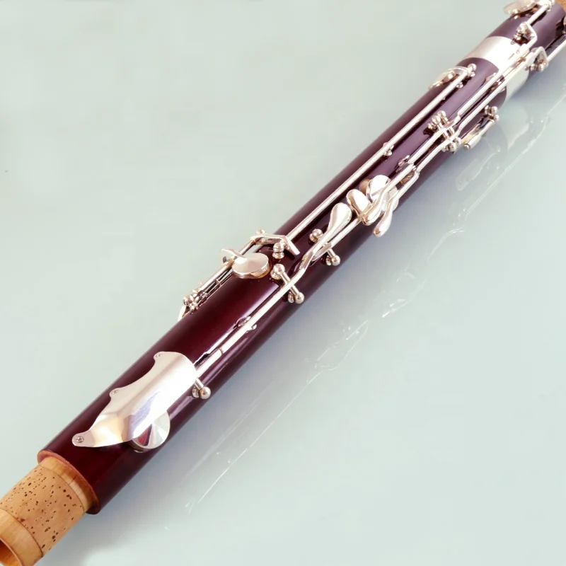 Roffee Silver plated C tone Maple Wood C key Bassoon