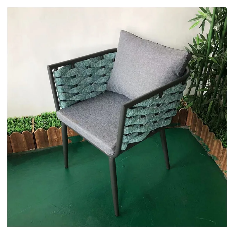 Foshan Outdoor Creative Nordic Modern Single Sofa Set Modern Rattan Chair for Balcony Garden Courtyard Leisure Garden Furniture