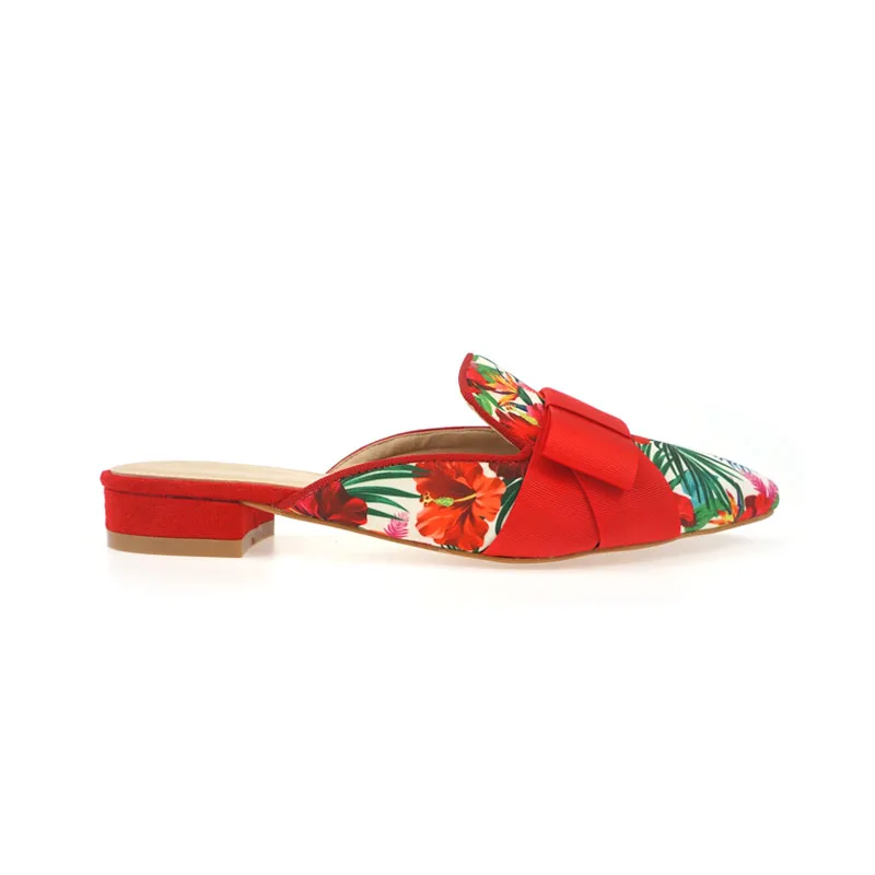 Женские мюли с животным принтом «крокодиловая кожа»; Сандалии на квадратном массивном каблуке с острым носком; Пикантные женские шлепанцы на среднем каблуке с ремешком