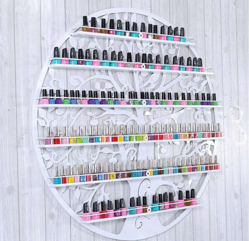 New Metal Iron Oval Display Stands Nail Polish Rack