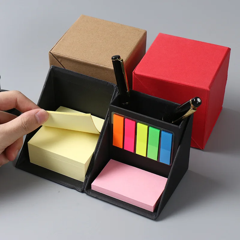 Artistic 25 sheets per cube memo pads set to do list with pen holder