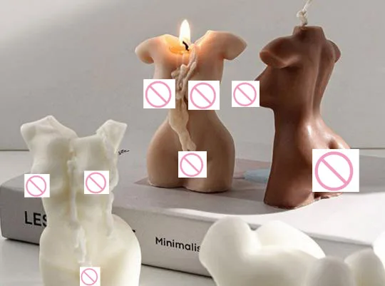 Gift Nordic Decoration Quality bath and body Soy Wax Curve Naked Female Nude Women Shaped Candles Woman body shape candle