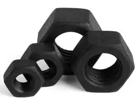 Hot Sale Carbon steel DIN934 Gr 4 8 10 12 Black Oxide Hexagon Hex Nuts In Stock