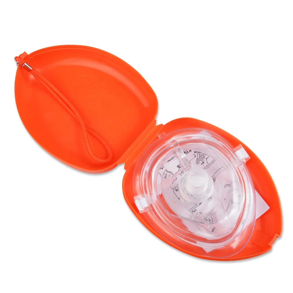 CE & ISO13485 Approved Konmed Customized Logo Support Breathing Spare Part Kit With Colorful Hard Plastic Case CPR Face Shield