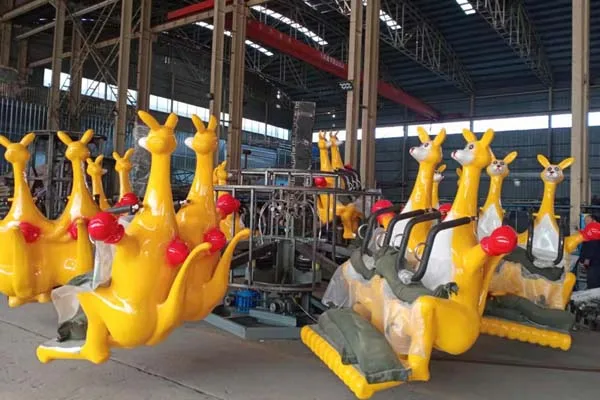 Attraction New Product Kids Favorite Lovely Amusement Park Rides Jumping Kangaroo for Sale