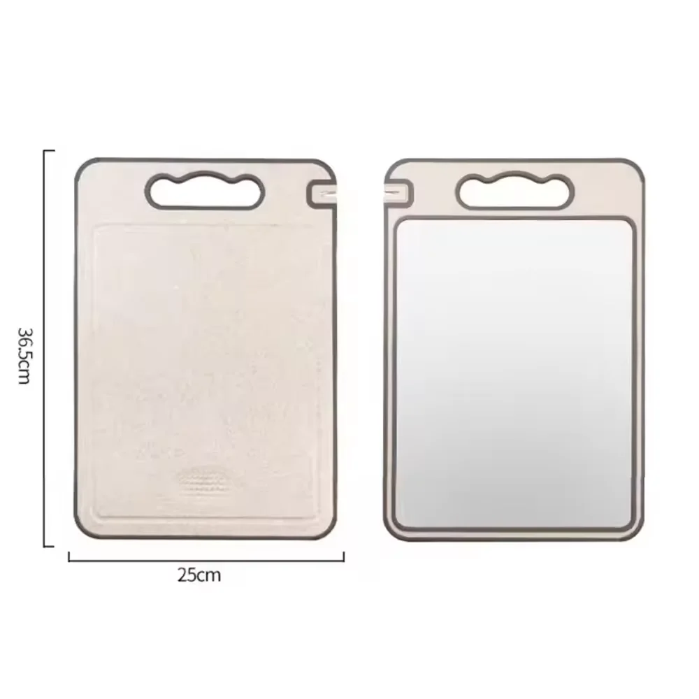 Healthy Aluminum Metal Quick Frozen Meat Defrosting Double-sided Wheat Straw Cutting Board Chopping Board With Sharpener