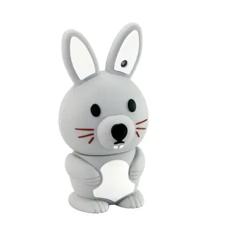 Cartoon Cute Rabbit USB Flash Drive 2.0 1GB 2GB 4GB 8GB PVC Pen Drive 3.0 3D Animal 64GB 32GB 16GB Creative USB Memory Stick