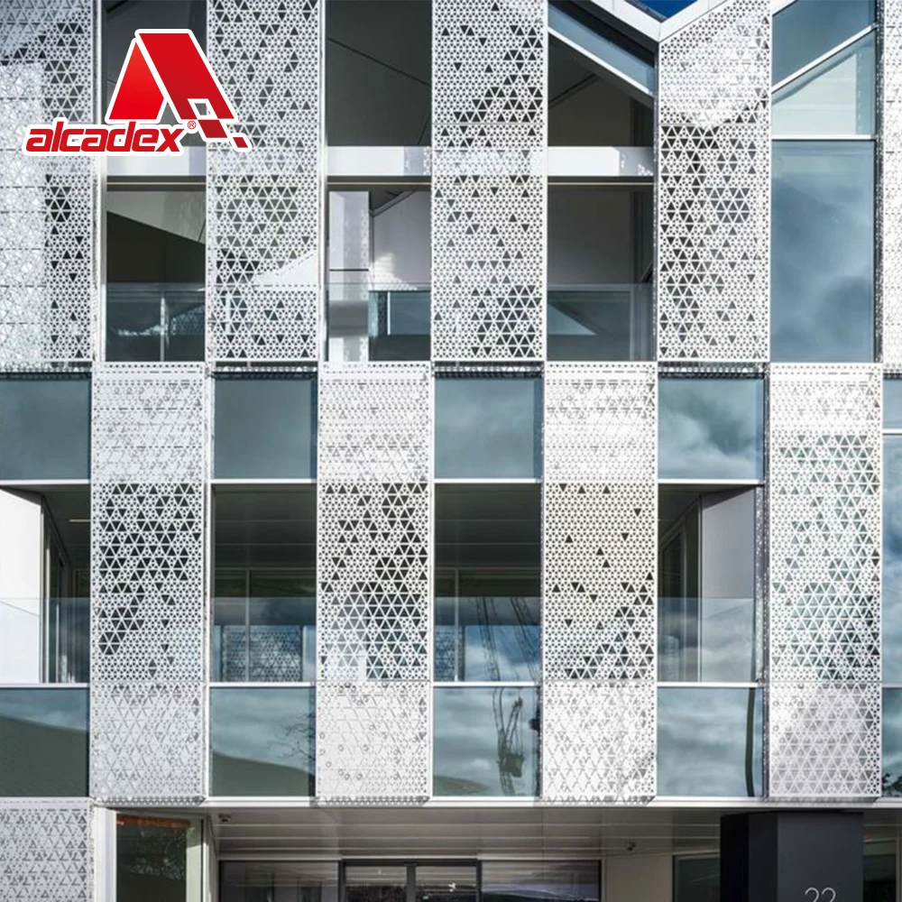 Exterior aluminium wall facade cladding design metal panels aluminum roller coating panels for building cladding