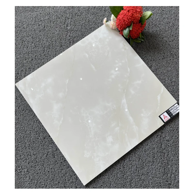 High Quality Wholesale price White onyx Marble Look Porcelain Floor Tiles 600x600 60x60 for Home Use or Hotel Floor Tiles