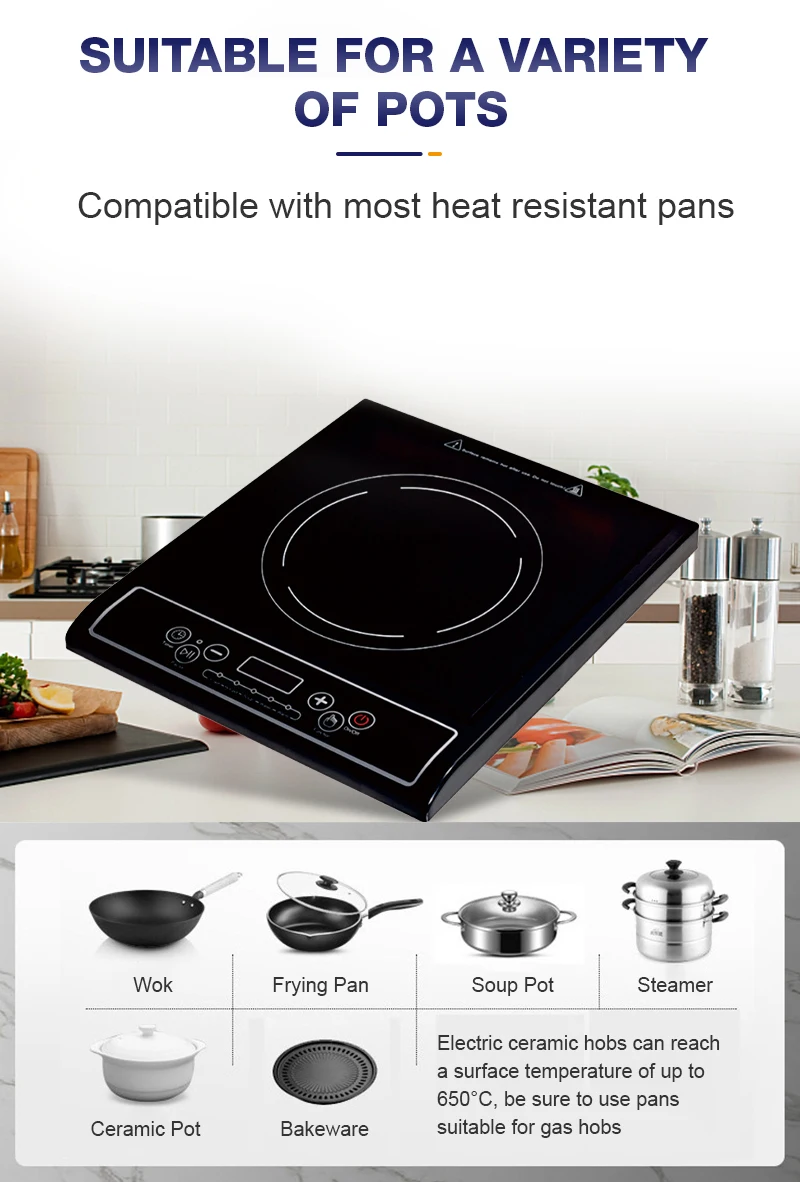 Custom Factory Direct Cheap Price Infrared Cooker Induction Cookers 2000w Mini Small Cooker Induction