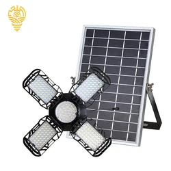 Hot Sale Smd Abs Intelligent Light Control Folding Garage Lights Outdoor 60w 80w 120w 200w Solar Led High Bay Light
