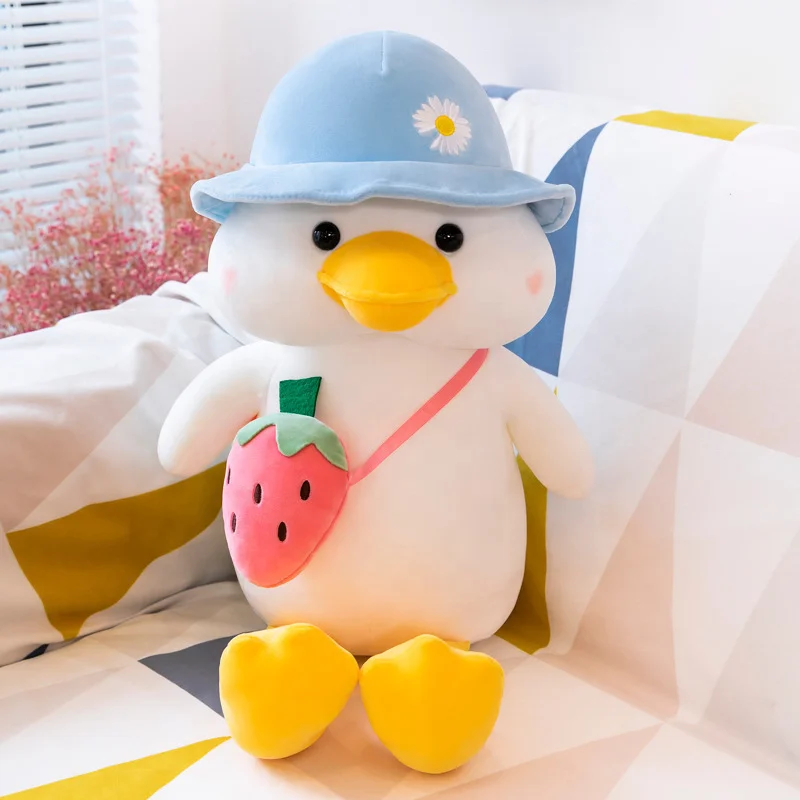 Wholesale High Quality Hot Sale Cute Duck Plush Toys Plush Hat Series Animals DOLL Yellow Duck