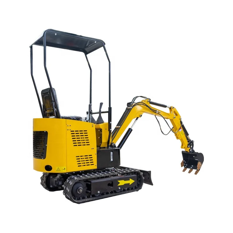 Import China Hydraulic Quick Coupling Tilt Rotator Yanmar Engine Joystick 1.2 Ton Mini Excavators Garden 1T Compact Baggers