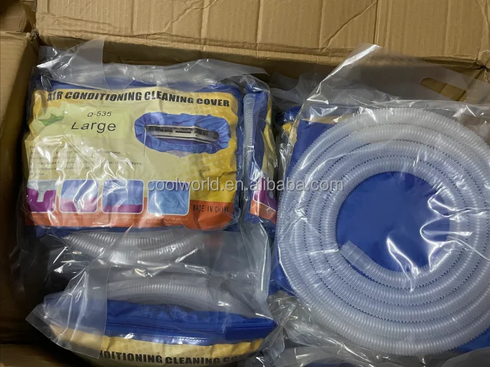 Q-535 Air Conditioner Waterproof Cleaning Cover for 2P-3P with Drain hose