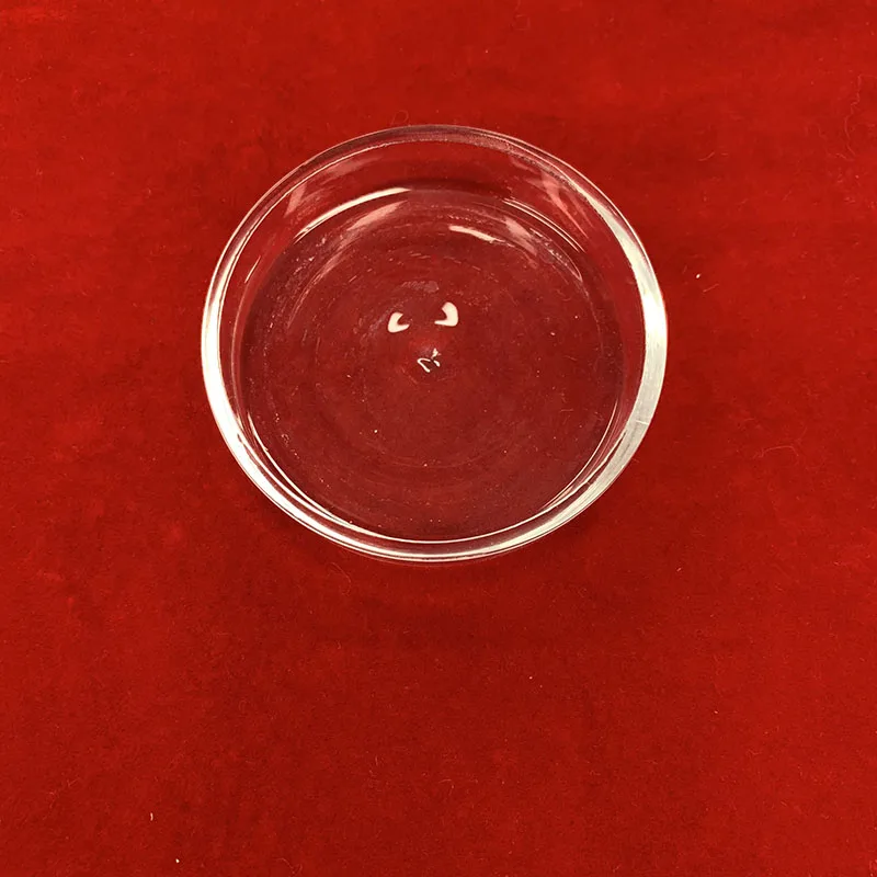 
90mm Diameter Transparent quartz glass petri dish 