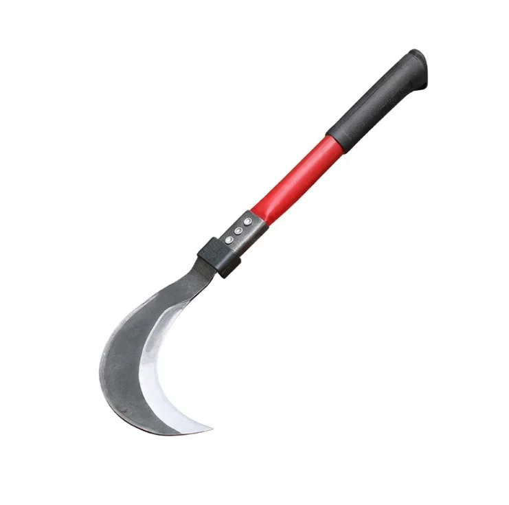 Sickle agricultural mower thickened long handle wood cutter agricultural tools corn open road knife agricultural weeding tools