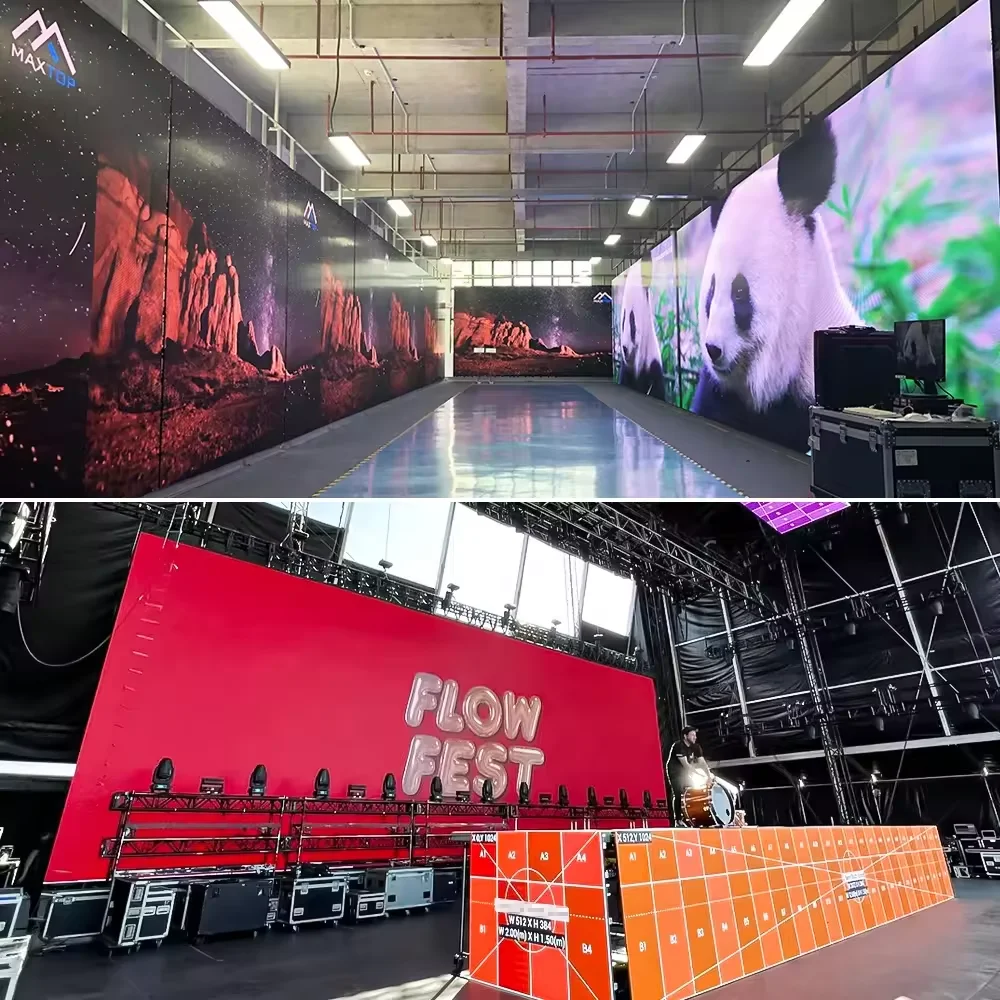 Led Video Wall Indoor Outdoor Stage Background P3.91 LED Screen Panel Events Screen Rental Led Display