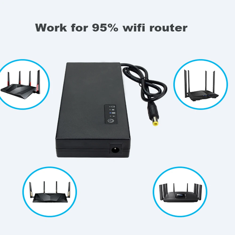 Литий-ионный аккумулятор Power Bank 5V 9V 12V DC Выход Powerbank для маршрутизатора Светодиодная лента CCTV камера портативный литий-ионный
