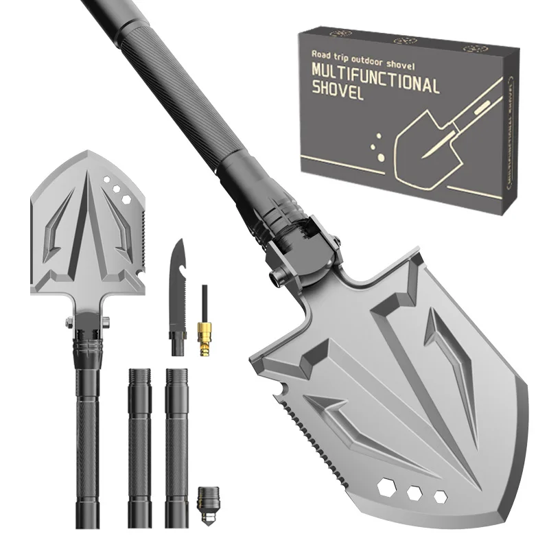 Aluminum Sappers Outdoor Emergency Tool Camping Multifunctional Cleaning Shovel