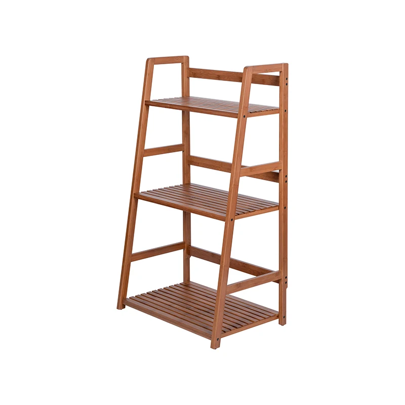 AiLiKEA HOT SALE ODM&OEM CUSTOMIZED Bedroom hot multifunctional Bamboo Ladder Book Shelf Wood Bookcase Rack