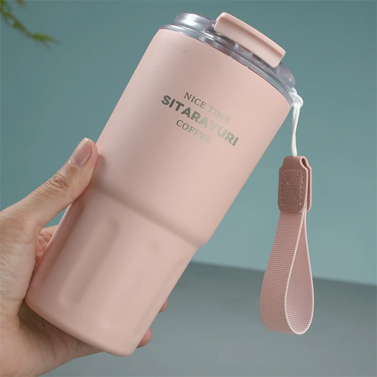 High quality multi color stainless steel large capacity leakproof portable tea coffee cups mugs