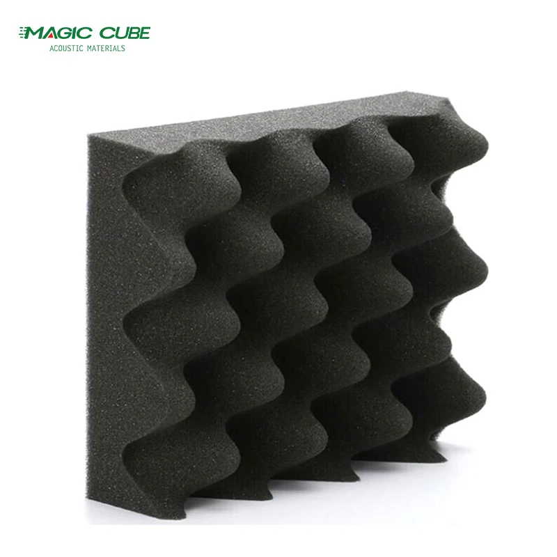 Supplier Light Weight New Acoustic Foam For Home Recording Studio Red&Black Egg Crate Foam Studio Sound Panel