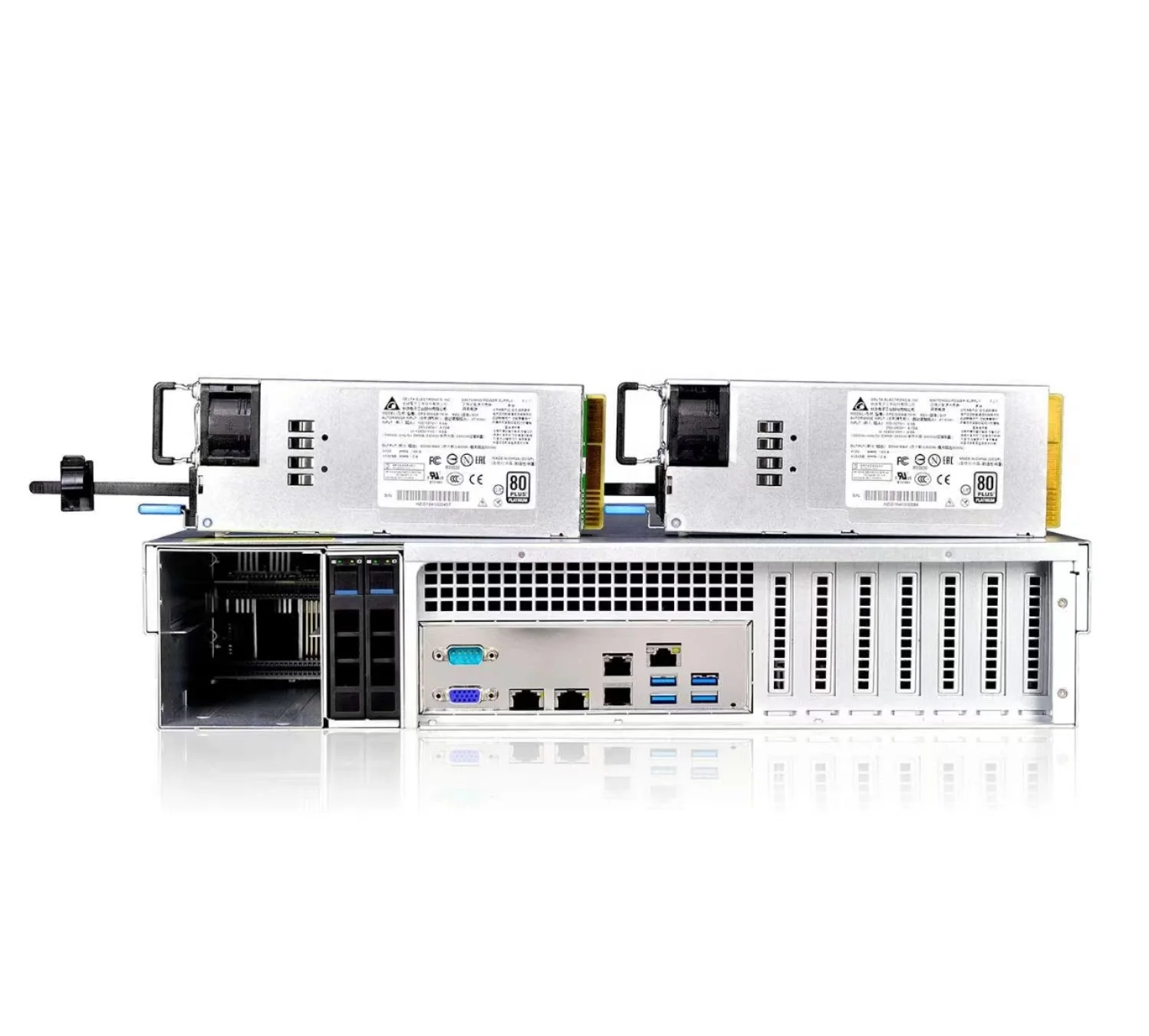 2U 12bays server case rackmount chassis with 670mm depth storage chassis