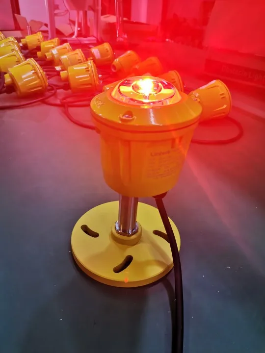 Low-intensity L-810 Single Aviation Obstruction Light 12VDC Red Obstruction Light Telecom Towers LED L810 Obstruction Light