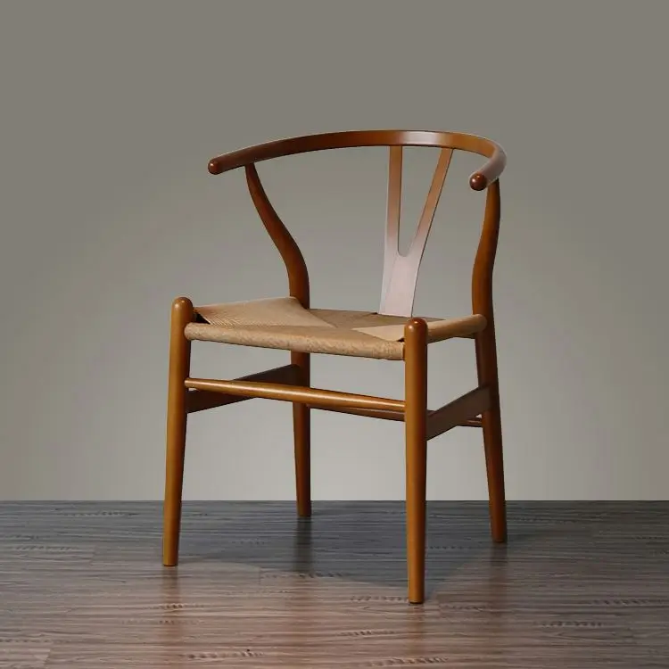 Cheap restaurant furniture white ash wood Hans Wegner Y stylish wishbone dining chair for sale
