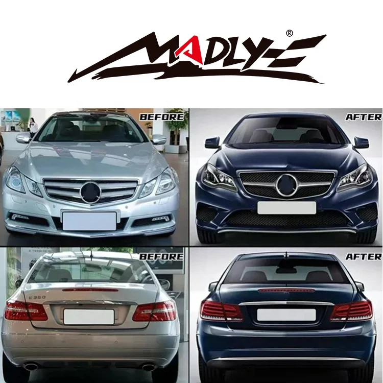 Безумно W207 обвесы для MERCEDES BENZ E-CLASS купе 2009-2013 Обновление до 2014-2017 стиль