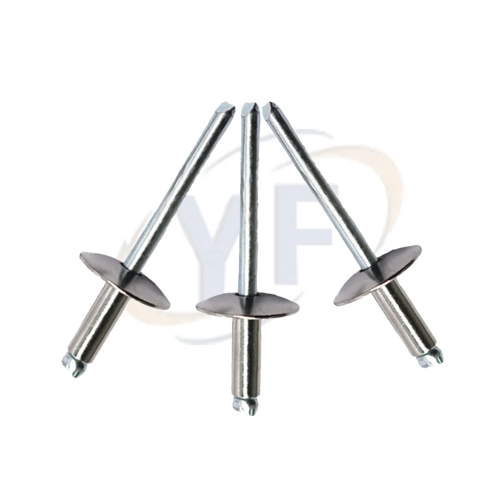 Open round head blind rivets Large brim of stainless steel aluminum blind rivet for automobile
