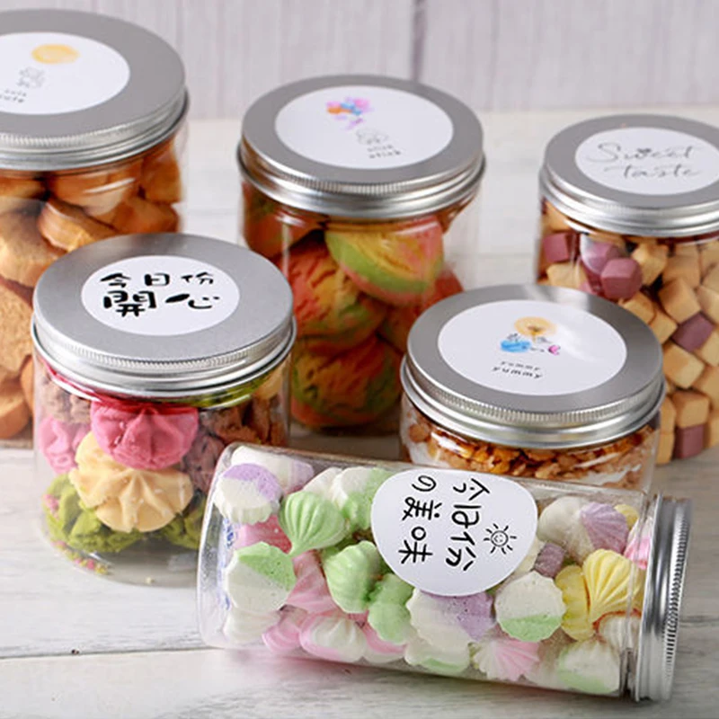 Wholesale Clear Empty Food Grade 25/30/35/40/45g 700ml Big Candy plastic Jars with Lids Crystal Candy Plastic Wedding PET