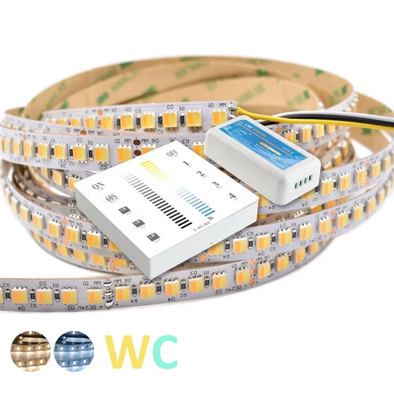 DC 12V 24V touch panel CCT led dimmer controller color temperature changing CCT led strip controller