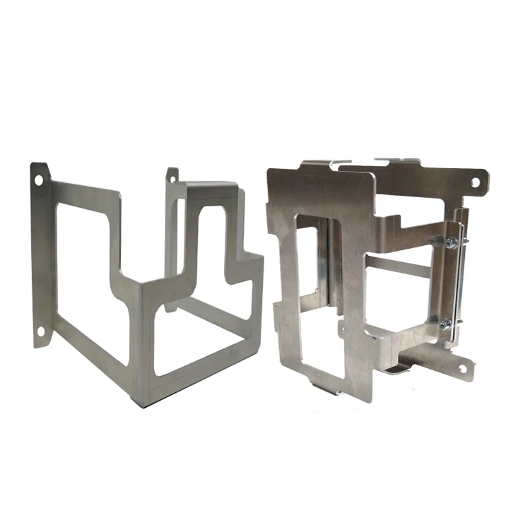 Factory Custom Bracket Battery Box Tray Stainless Aluminum Sheet Metal Cutting Bending Fabrication Battery Mount Tray