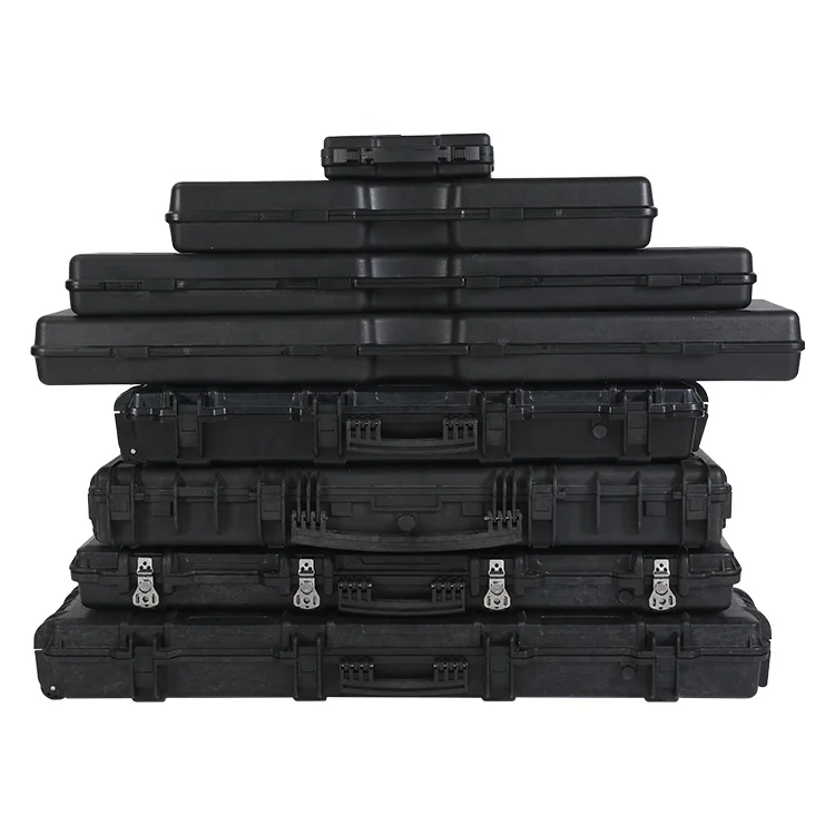 Heavy Duty Outdoor Hunting Travel Case Waterproof Long Plastic Hard Carry Gun Case with Foam Handle