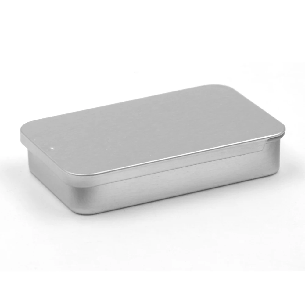 Low Moq Mini Custom Lip Balm Packaging Slide Metal Tin Box