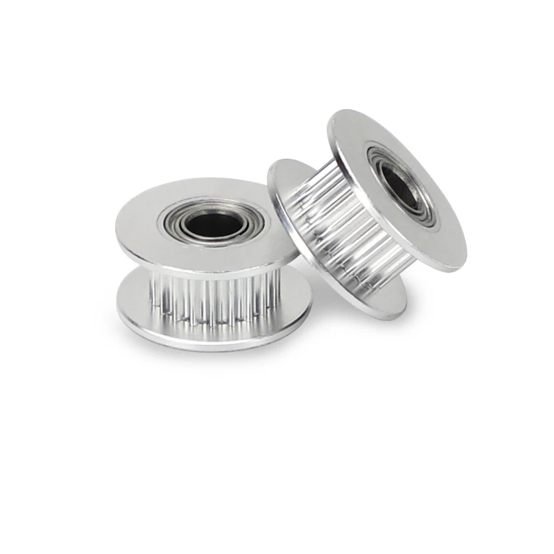 Зубчатый шкив с 20 зубьями и 3 мм отверстием, зубчатый шкив с подшипником 2GT, синхронный шкив типа H GT2 из алюминиевого сплава для ремня шириной 6 мм, 3d-печать