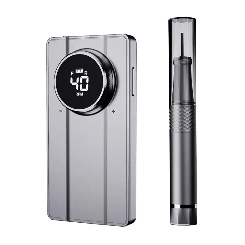 Top Quality 40000 Rpm Rechargeable Electric Pedicure Manicure Nail File Polishing Pen Nail Drill With 6 Drill Bits