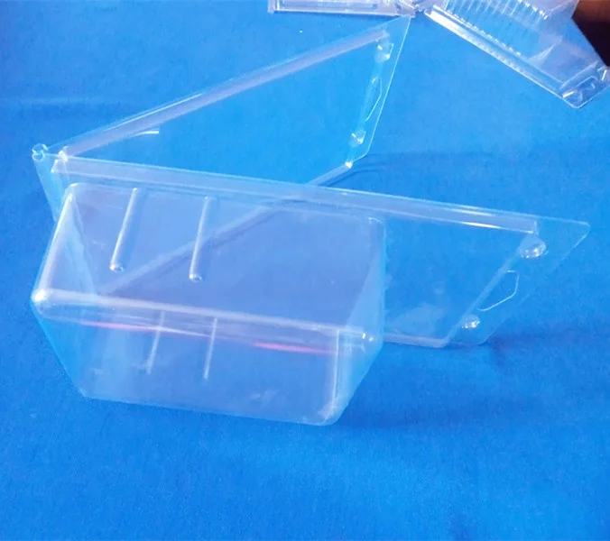 clear square PVC clamshell box for auto parts/copper products plastic blister packing blister packing box